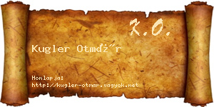 Kugler Otmár névjegykártya